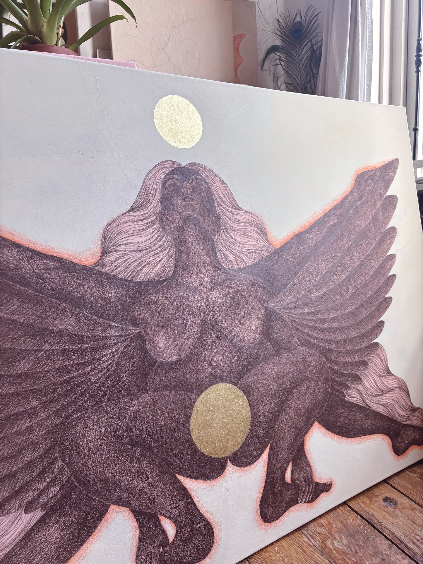 divine feminine wall art carlijnclaire
