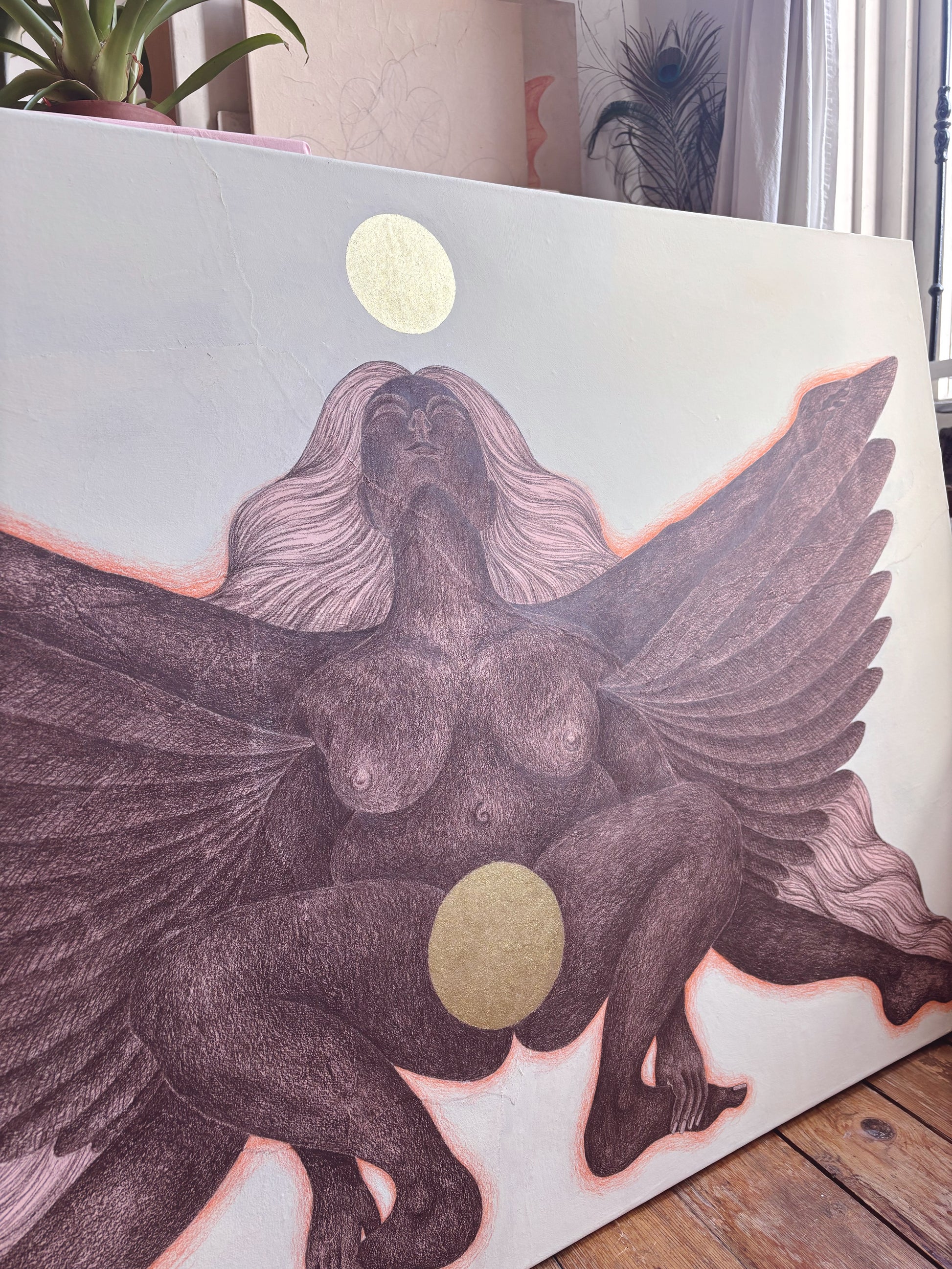 divine feminine wall art carlijnclaire